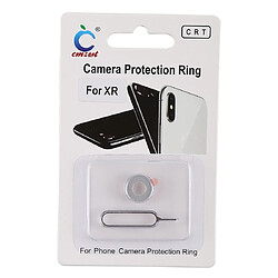 Avis Wewoo Couvercle de bague de protection d'objectif de caméra arrière avec broche d'éjection pour iPhone XR Argent