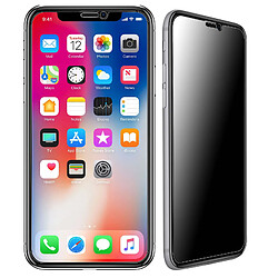 Avizar Film Écran iPhone X et XS Verre Trempé Biseauté Anti-espion Bord noir