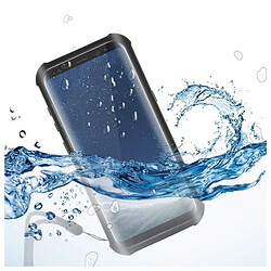 Totalcadeau Etui de protection étanche compatible Samsung Galaxy S8+ Aqua Case Noir Transparent pas cher