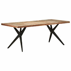 Maison Chic Table de salle à manger,Table à dîner 200x90x76cm Bois de récupération solide -GKD27253