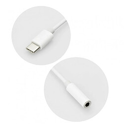 Amahousse Adaptateur Blanc Type C vers pris Jack (3.5mm)