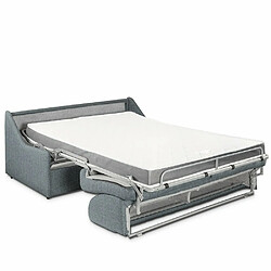 Avis Inside 75 Canapé lit RISTRETTO express compact 120cm matelas 16cm tissu tweed gris clair