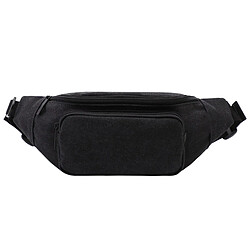 Sacoche homme Sac à bandoulière pour homme mode et décontracté Sac de ceinture pour homme Sac de téléphone portable pour les sports d'extérieur (Noir)