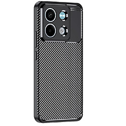 Xeptio Coque protection brossée noire pour Xiaomi Redmi Note 13 4G souple Antichoc