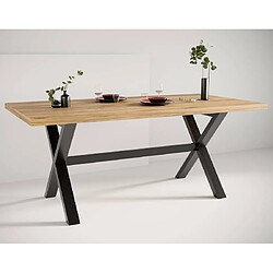 Acheter Lisa Design Woody - table à manger - chêne et hêtre massif - 180 cm