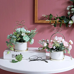 Avis Wewoo Fer Portable Cadre Hortensia Décoration De Pot De Fleur Ornements Home Study Office De Mariage lumière Pourpre