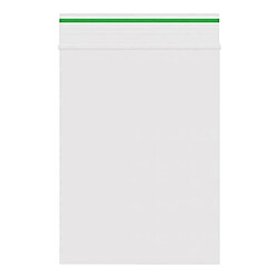 Pack Lot de 100 sachets Zip 60x80mm 90 microns Vert