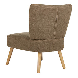 Acheter Beliani Fauteuil VAASA Bouclé Marron