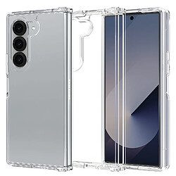 Avizar Coque pour Galaxy Z Fold 6 Dos Rigide Contour Silicone Fine Légère Transparent