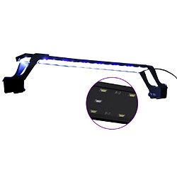 vidaXL Lampe à LED d'aquarium avec pinces 55-70 cm Bleu et blanc