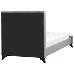 Acheter Beliani Lit en tissu gris avec cadre 90 x 200 cm AMBASSADOR