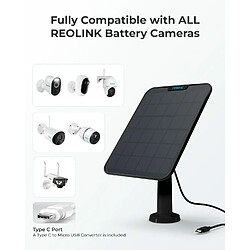 Camescope de surveillance Reolink Solar Panel- Czarny 2 TYP-C pas cher