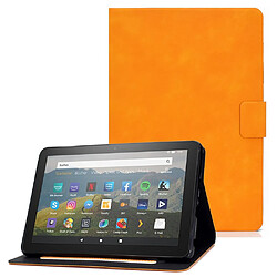 Etui en PU avec support et porte-cartes pour votre Amazon Fire HD 8 (2020) - kaki