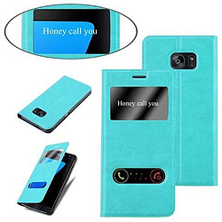 Cadorabo Coque Samsung Galaxy S7 EDGE Etui en Turquoise pas cher