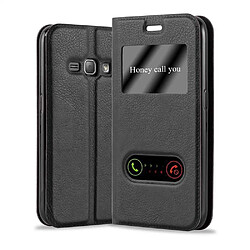 Cadorabo Coque Samsung Galaxy J1 2015 Etui en Noir