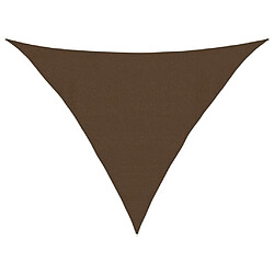 vidaXL Voile d'ombrage 160 g/m² Marron 4x4x5,8 m PEHD