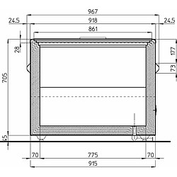 Acheter Congélateur Vitré Portes Coulissantes GAMMA 200 S - IARP