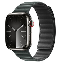 Bracelet à maillons magnétique FineWoven pour l'Apple Watch Series 1-9 / SE - 38/40/41 mm / Series 10 - 42 mm - Taille M/L - Evergreen