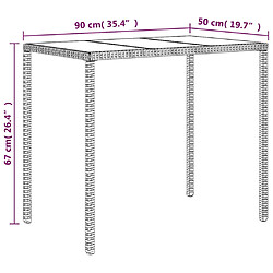 vidaXL Salon de jardin 4 pcs avec coussins Gris Résine tressée pas cher