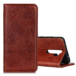 Wewoo Housse Coque Pour OPPO A9 2020 Étui en cuir magnétique avec texture de Crazy Horse rétro horizontale support et fentes cartes Marron