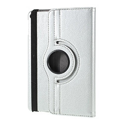 Etui en PU litchi avec support argent pour votre Apple iPad mini (2019) 7.9 pouces