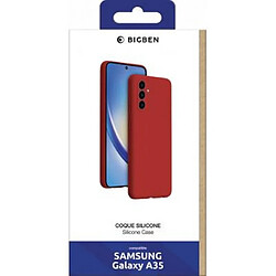 BigBen Connected Coque pour Samsung Galaxy A35 Silicone SoftTouch Antichocs Rouge