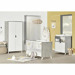 Avis Baby Price Lit Bébé style scandinave 120 x 60 cm - Gris