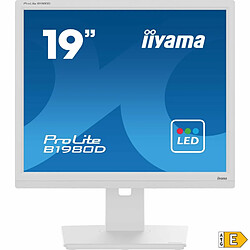 iiyama ProLite B1980D-W5 écran plat de PC 48,3 cm (19") 1280 x 1024 pixels SXGA LCD Blanc pas cher