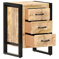 vidaXL Table de chevet 40x35x55 cm Bois de manguier solide