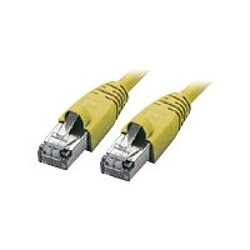 Câble de brassage RJ45 S-FTP, Cat 5e, Jaune, 2,0m