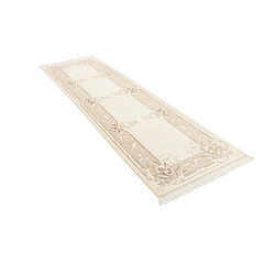 Vidal Tapis de couloir en laine 302x84 beige Darya