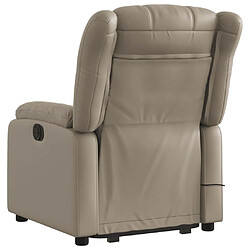 Acheter Maison Chic Fauteuil Relax pour salon, Fauteuil inclinable de massage électrique cappuccino similicuir -GKD43938