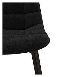 Acheter Moloo STELLIA-Chaise en Velours et métal Noir (x4)