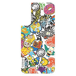 panel samsung gp-tou021hoqyw do etui frame cover do galaxy s22+ simpsons faces blanc/blanc