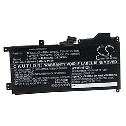 vhbw Batterie compatible avec Dell Latitude 12 7200, 7200 2-in-1 ordinateur portable Notebook (4650mAh, 7,6V, Li-polymère)