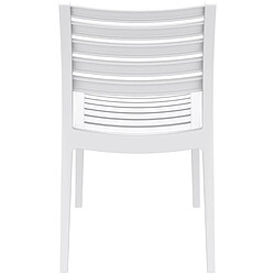 Avis Decoshop26 Chaise de jardin en plastique design simple empilable blanc 10_MDJ10226