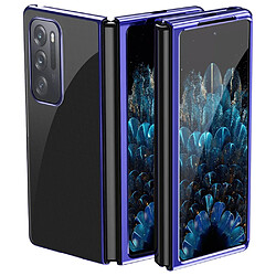 Coque en TPU anti-scratch, électroplaqué, bleu pour votre Oppo Find N