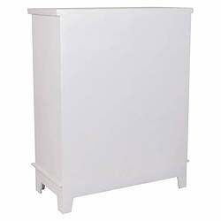 Meuble d'Entrée avec Tiroirs Alexandra House Living Blanc Bois MDF 32 x 84 x 66 cm pas cher