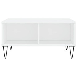 Acheter Maison Chic Table basse,Table Console Table d'appoint, Table pour salon blanc 60x60x30 cm bois d'ingénierie -MN25320