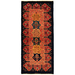 Vidal Tapis de couloir en laine 207x88 orange Kashkuli