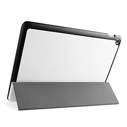 Wewoo Housse Étui blanc pour ASUS ZenPad 10 / Z300 Custer Texture Horizontal Flip en cuir avec 3 pliage titulaire