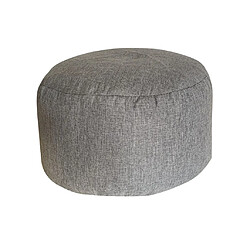 Avis 45 * 25cm rond haricot housse de pouf repose-pieds repose-pieds couvercle gris