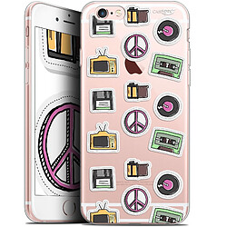 Caseink Coque arrière Apple iPhone 6/6s (4.7 ) Gel HD [ Nouvelle Collection - Souple - Antichoc - Imprimé en France] Vintage Stickers