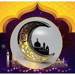 Acheter Universal Lumière de nuit Eclairage d'ambiance Lumière de lune musulmane en bois Lumière LED Ramadan Accessoires Eid Moubarak Décoration Articles de fête islamique