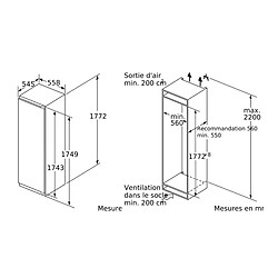 Congélateur intégrable à pantographe 212l - GI81NVEE0 - SIEMENS pas cher