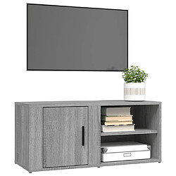 Avis vidaXL Meubles TV 2 pcs Sonoma gris 80x31,5x36 cm Bois d'ingénierie