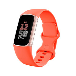 Fitbit Charge 6 Corail (Coral) et Corps en Aluminium Or Champagne