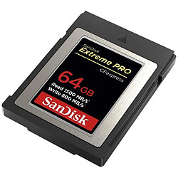 Carte SanDisk Extreme PRO CFexpress Type B - SANDISK - 64 Go - Jusqu'à 1 700 Mo/s - Pour vidéos en 4K RAW