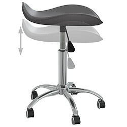 Acheter vidaXL Tabouret de salon et spa Gris Similicuir