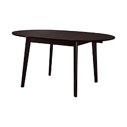 Acheter Vente-Unique Table ovale extensible TIFFANY - 4 à 6 personnes - Hêtre massif - Wengé